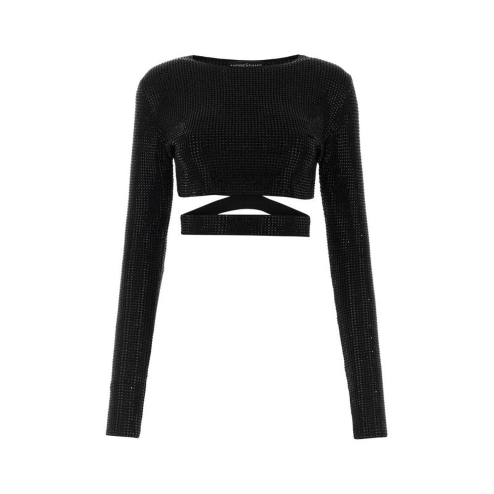 Andrea Adamo Women Embellished Viscose Blend Top